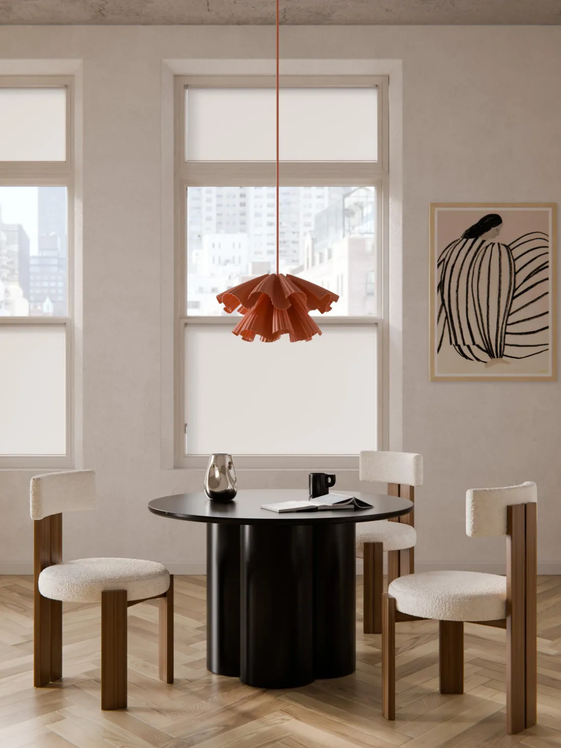 Mesa de comedor redonda Keva