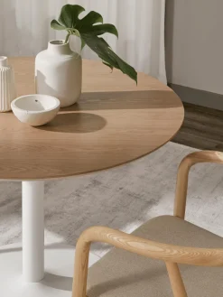 Mesa de comedor redonda Menorca, tamaños diferentes