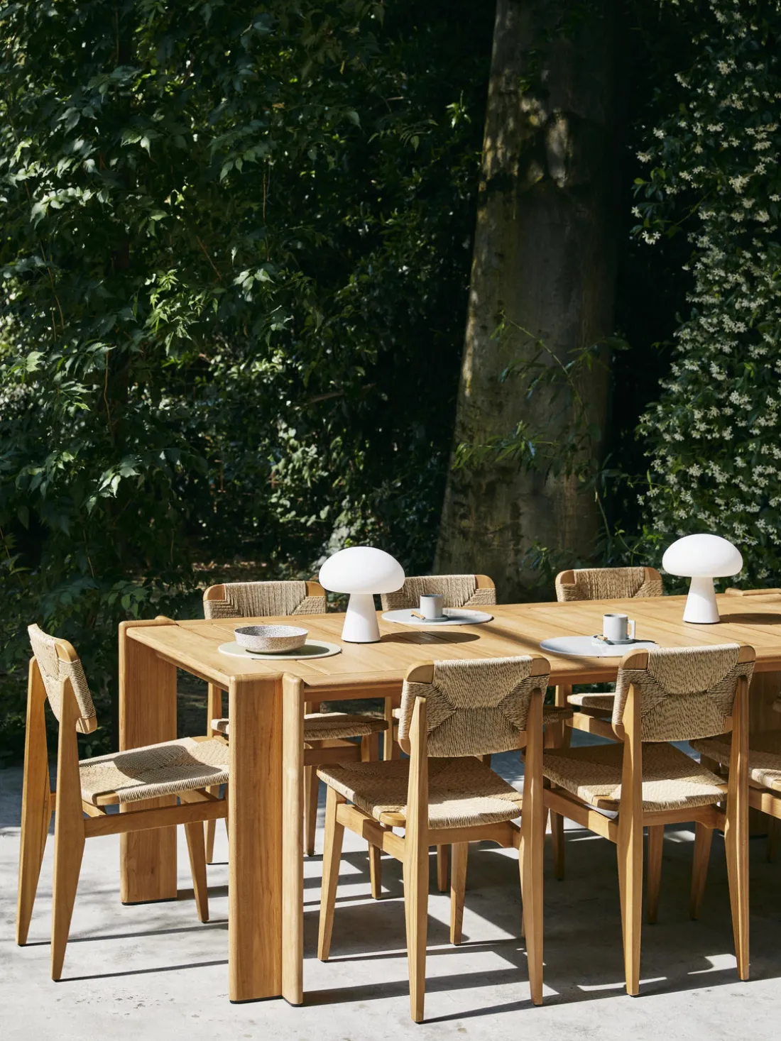 Mesa de jardín de madera de teca Atmosfera, tamaños diferentes