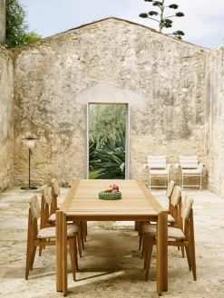Mesa de jardín de madera de teca Atmosfera, tamaños diferentes
