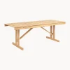 Mesa de jardín plegable de madera de teca BM1771, 195 x78 cm