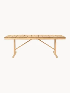 Mesa de jardín plegable de madera de teca BM1771, 195 x78 cm