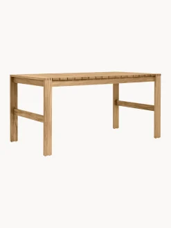 Mesa de jardín plegable de madera de teca BK15, 153 x 76 cm