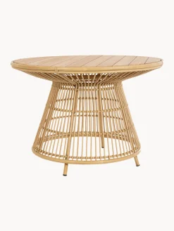 Mesa de jardín redonda de madera de teca Tavolo, Ø 110 cm