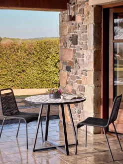 Mesa de jardín redonda Tella, Ø 90 cm