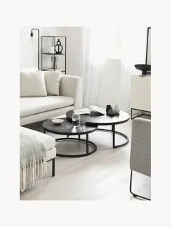 Mesas de centro redondas de madera de mango Andrew, 2 uds.