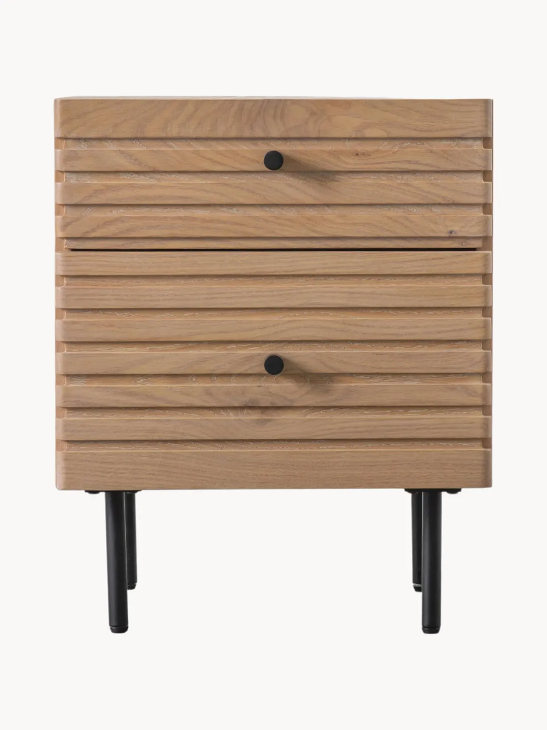 Mesilla de noche de madera Okayama