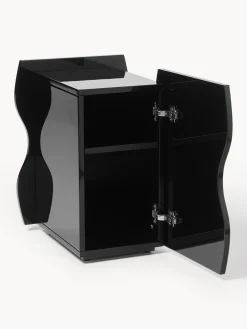 Mesita de noche brillante Emina