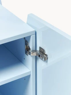 Mesita de noche brillante Emina