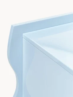 Mesita de noche brillante Emina