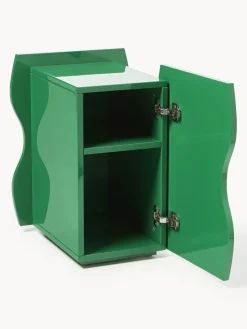 Mesita de noche brillante Emina