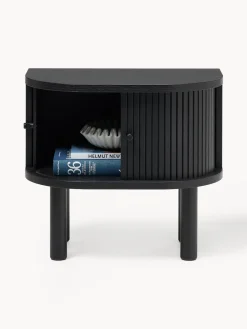 Mesita de noche con frente acanalado Calary