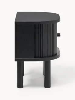 Mesita de noche con frente acanalado Calary