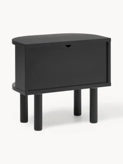 Mesita de noche con frente acanalado Calary