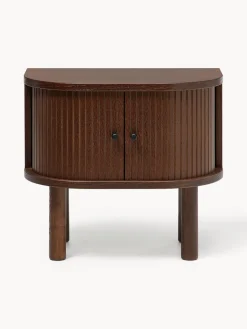 Mesita de noche con frente acanalado Calary