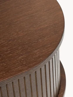 Mesita de noche con frente acanalado Calary