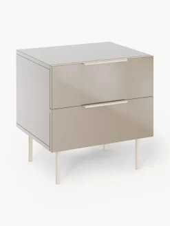 Mesita de noche de alto brillo Lenne