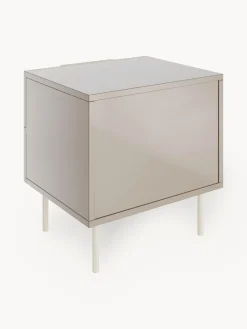 Mesita de noche de alto brillo Lenne