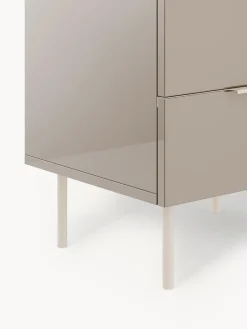 Mesita de noche de alto brillo Lenne