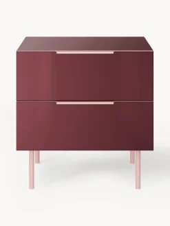 Mesita de noche de alto brillo Lenne