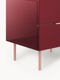 Mesita de noche de alto brillo Lenne