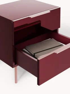 Mesita de noche de alto brillo Lenne