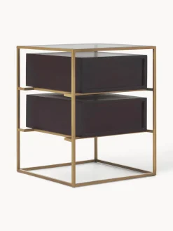 Mesita de noche de madera de mango Lyle