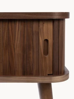 Mesita de noche de madera Barbier, puerta corredera