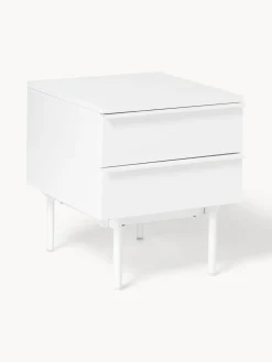 Mesita de noche de madera Elona