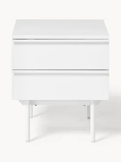 Mesita de noche de madera Elona