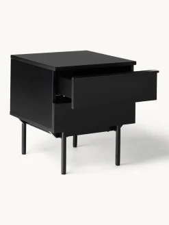 Mesita de noche de madera Elona