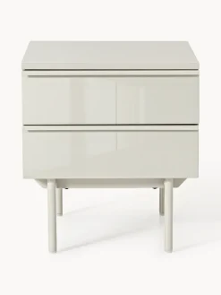 Mesita de noche de madera Elona