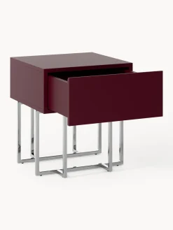 Mesita de noche de madera Joe