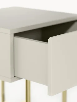 Mesita de noche de madera Joe