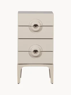 Mesita de noche de madera de eucalipto Merge