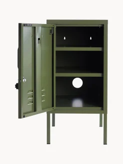 Mesita de noche de metal The Shorty, apertura de puerta izquierda o derecha