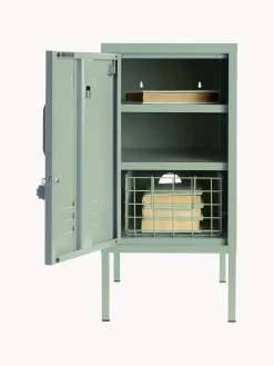 Mesita de noche de metal The Shorty, apertura de puerta izquierda o derecha