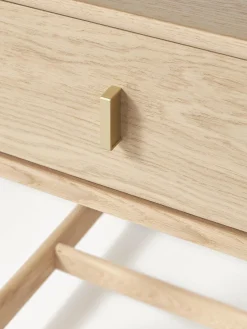 Mesita de noche de roble Diana