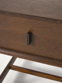 Mesita de noche de roble con cajón Diana