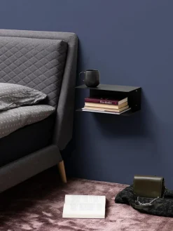 Mesitas de noche de pared de metal Neptun, 2 uds.