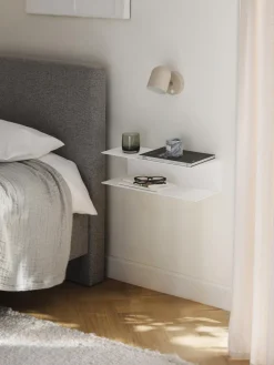 Mesitas de noche de pared de metal Neptun, 2 uds.