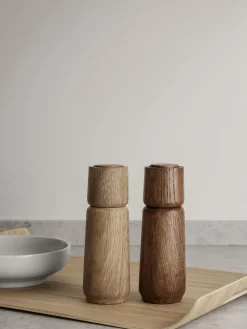 Molinillo de sal y pimienta de madera de roble Ro