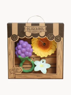 Mordedores para bebé artesanales con sonajero Newborn, 3 uds.