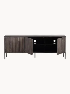 Mueble TV de madera de fresno Avourio, 3 puertas