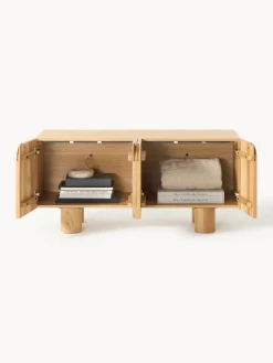 Mueble TV de madera de roble Cadi