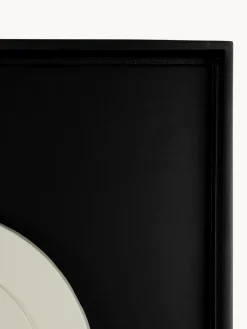 Mural en relieve de yeso enmarcado August