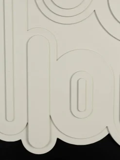 Mural en relieve de yeso enmarcado August