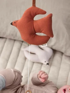 Móvil de música de algodón ecológico Swif Bird