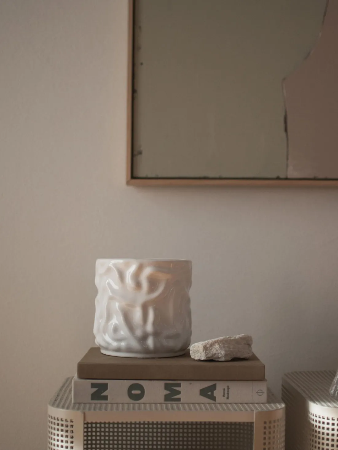 Olla pequeña Swoon - Blanco brillante