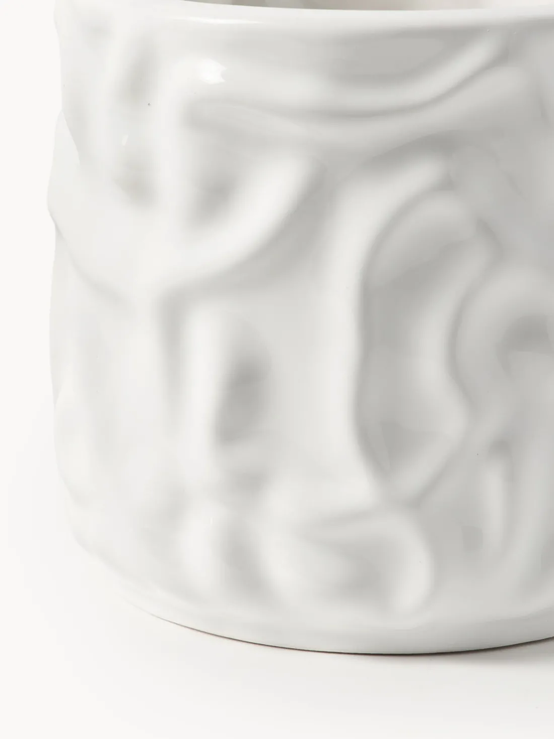 Olla pequeña Swoon - Blanco brillante